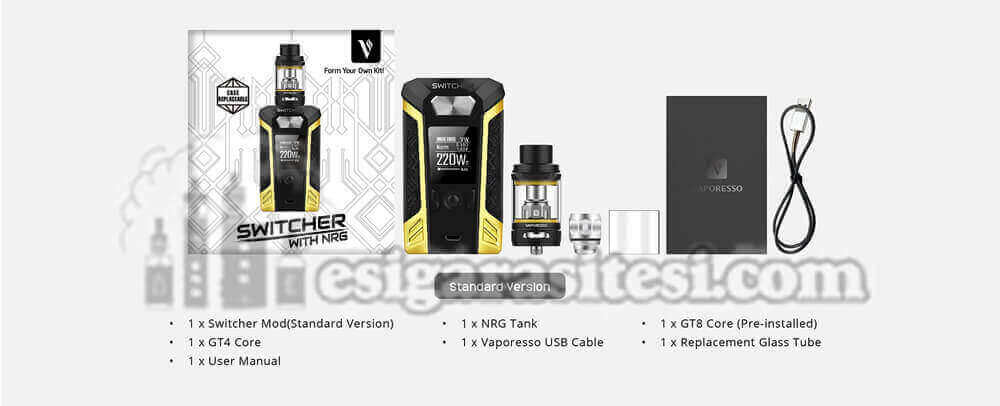Vaporesso Switcher Kutu İçeriği